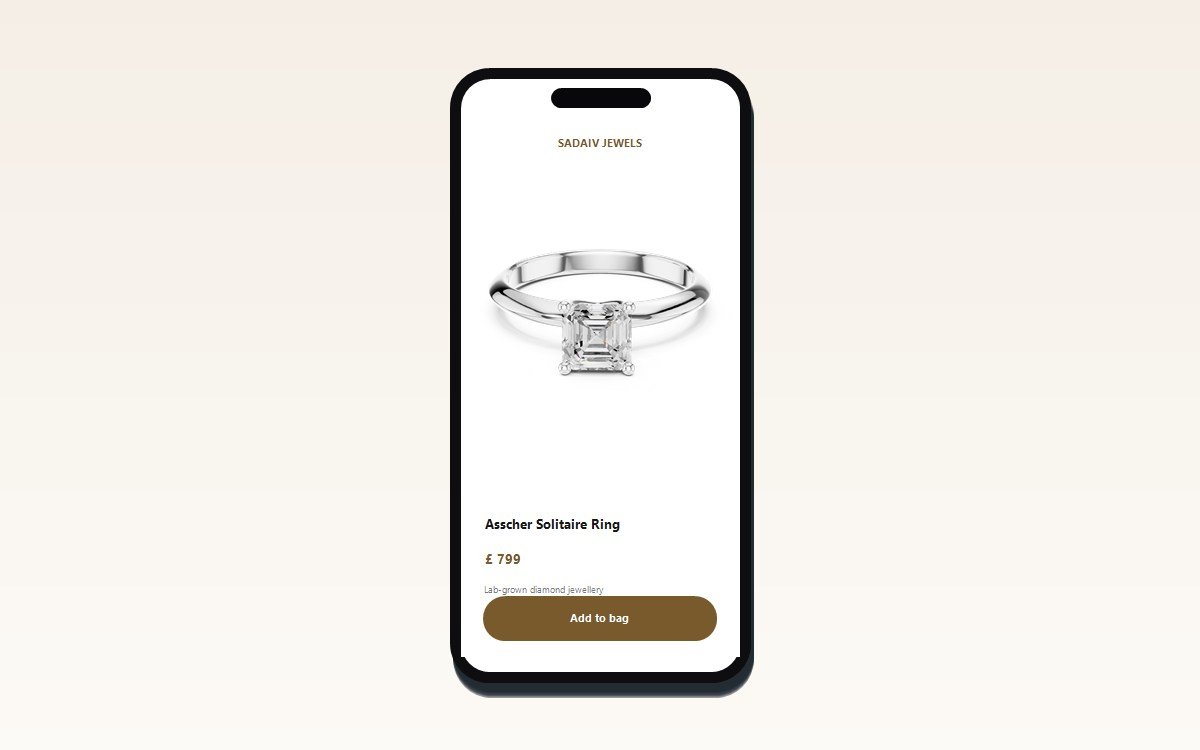 Sadaiv Jewels Shopify project